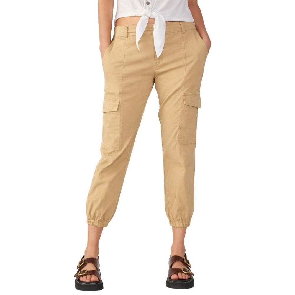 Sanctuary Rebel Cargo Pants Size 25 True Khaki Ankle Cropped Utility Stretch NWT - Picture 2 of 5